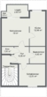 Grundriss - Hude-Nord: 2-Zimmer- Dachgeschosswohnung mit Loggia!