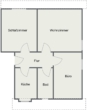 Grundriss - Bookholzberg: 3-Zimmer-Wohnung mit einfacher Ausstattung – zentral und bahnhofsnah!