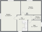 Grundriss OG - Hude-Nord: Einfamilienhaus mit großzügigen Räumen zentral u. ruhig!