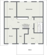 Grundriss Dachgeschoss - Hier wohnen Sie zwischen Hude und Berne!