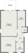 Grundriss - VERKAUFT durch DEGEN+SIEMERS!! Vermietete 2-Zimmer-Erdgeschosswohnung in ruhiger Lage von Hude-Süd!